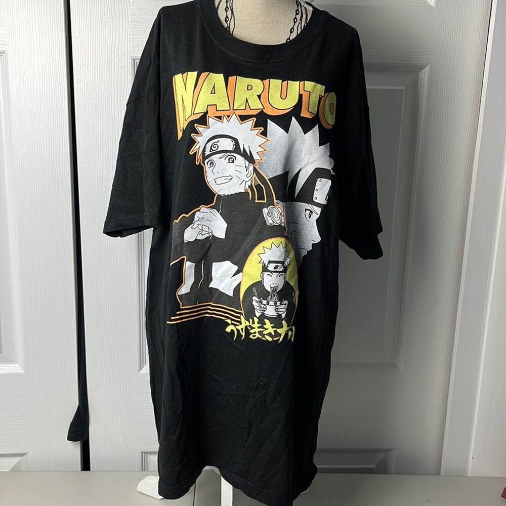 Naruto Shippuden Ripple Junction Graphic Tee Black Large